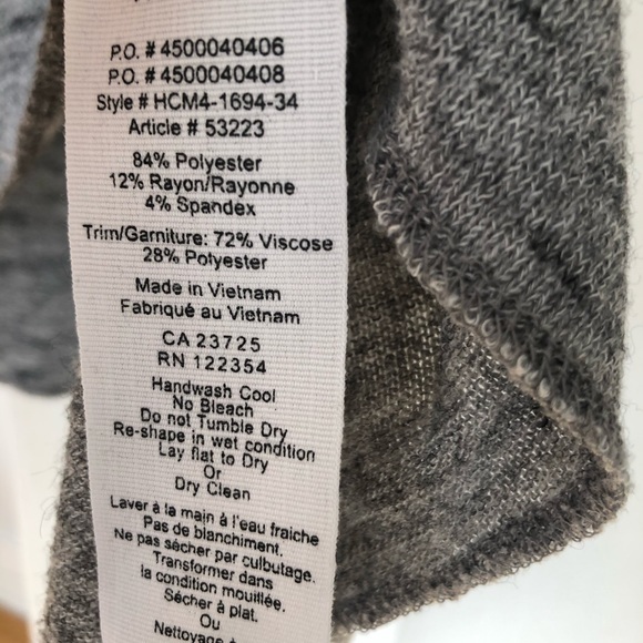 Aritzia (Wilfred) Grey & White Top - Size M - Picture 5 of 6